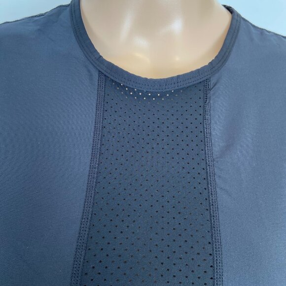 Karma Athletics Womens Black Long-Sleeve Perforated Activewear Top Size Small - Picture 5 of 16